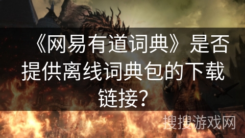 《网易有道词典》是否提供离线词典包的下载链接？