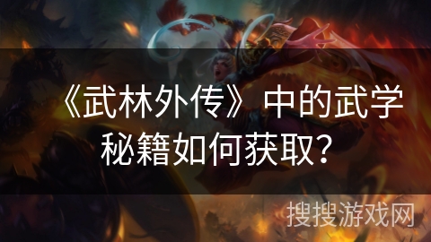 《武林外传》中的武学秘籍如何获取？