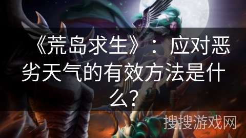 《荒岛求生》：应对恶劣天气的有效方法是什么？