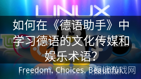 如何在《德语助手》中学习德语的文化传媒和娱乐术语? 如何在《德语助手》中学习德语的文化传媒和娱乐术语?