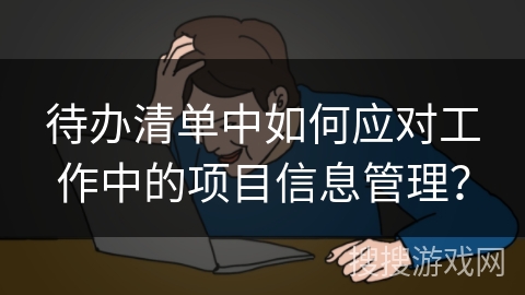 待办清单中如何应对工作中的项目信息管理？