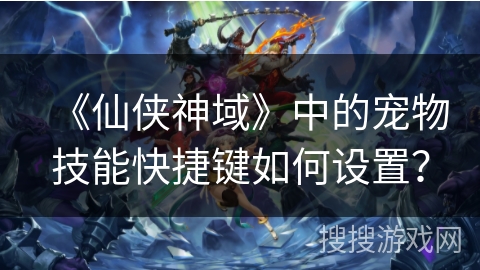 《仙侠神域》中的宠物技能快捷键如何设置？