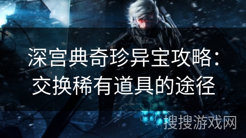 深宫典奇珍异宝攻略:交换稀有道具的途径 深宫典奇珍异宝攻略:交换稀有道具的途径