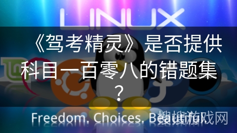 《驾考精灵》是否提供科目一百零八的错题集？
