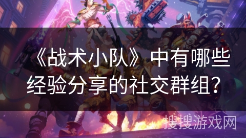 《战术小队》中有哪些经验分享的社交群组？