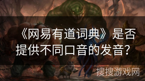 《网易有道词典》是否提供不同口音的发音？