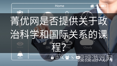 菁优网是否提供关于政治科学和国际关系的课程？