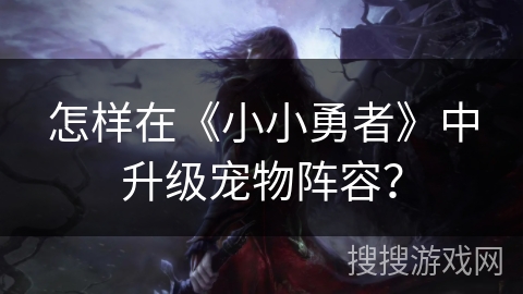 怎样在《小小勇者》中升级宠物阵容？