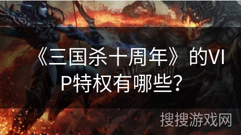 《三国杀十周年》的VIP特权有哪些？