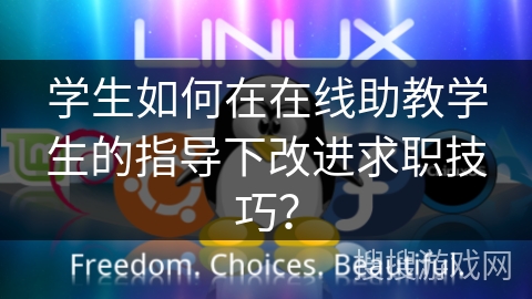 学生如何在在线助教学生的指导下改进求职技巧？