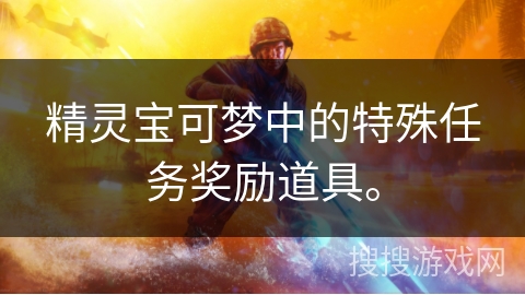 精灵宝可梦中的特殊任务奖励道具。