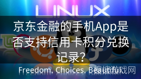 京东金融的手机App是否支持信用卡积分兑换记录？