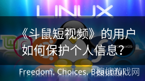 《斗鼠短视频》的用户如何保护个人信息？