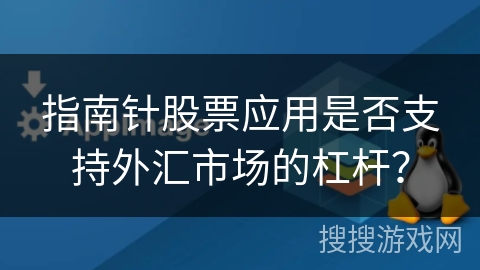 指南针股票应用是否支持外汇市场的杠杆? 指南针股票应用是否支持外汇市场的杠杆?