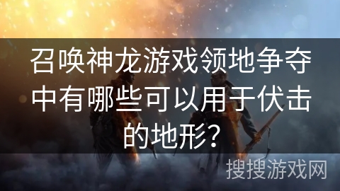 召唤神龙游戏领地争夺中有哪些可以用于伏击的地形？
