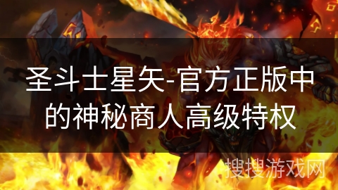 圣斗士星矢-官方正版中的神秘商人高级特权 圣斗士星矢-官方正版中的神秘商人高级特权