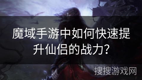 魔域手游中如何快速提升仙侣的战力？