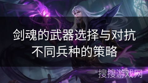 剑魂的武器选择与对抗不同兵种的策略