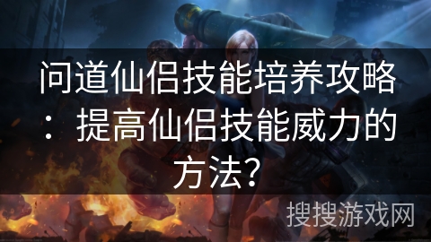 问道仙侣技能培养攻略：提高仙侣技能威力的方法？