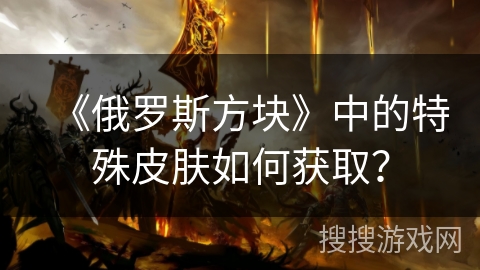 《俄罗斯方块》中的特殊皮肤如何获取？