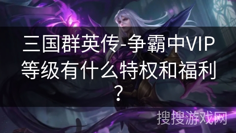 三国群英传-争霸中VIP等级有什么特权和福利？