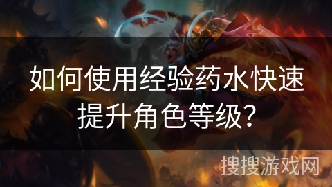 如何使用经验药水快速提升角色等级？