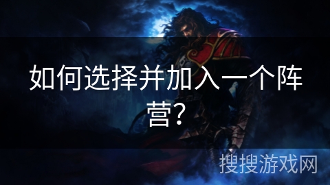 如何选择并加入一个阵营？