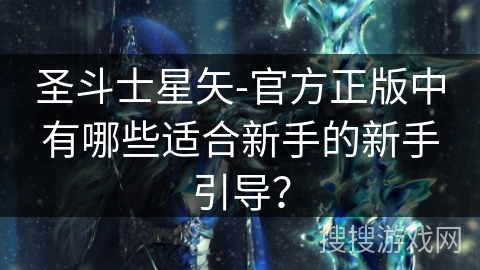 圣斗士星矢-官方正版中有哪些适合新手的新手引导？