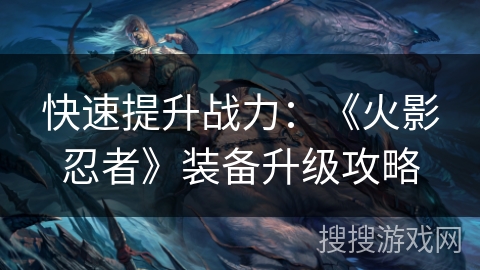 快速提升战力：《火影忍者》装备升级攻略