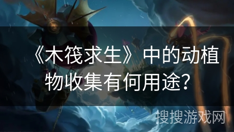 《木筏求生》中的动植物收集有何用途？