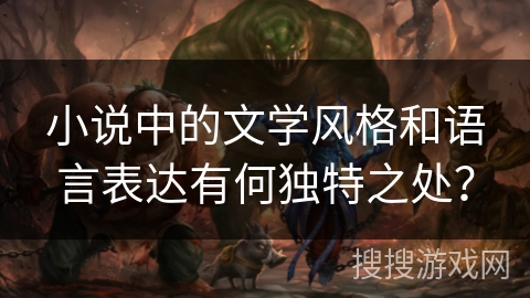 小说中的文学风格和语言表达有何独特之处？