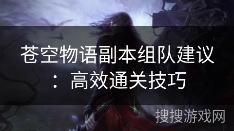 苍空物语副本组队建议：高效通关技巧