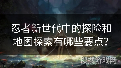 忍者新世代中的探险和地图探索有哪些要点？