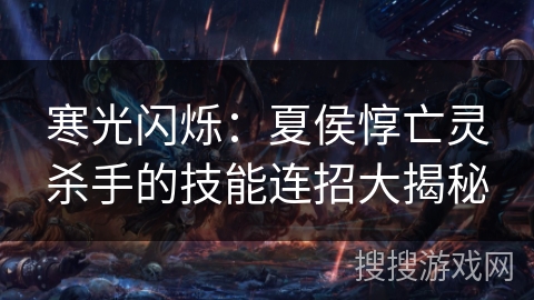 寒光闪烁：夏侯惇亡灵杀手的技能连招大揭秘