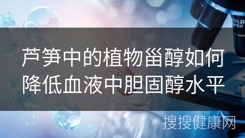 芦笋中的植物甾醇如何降低血液中胆固醇水平