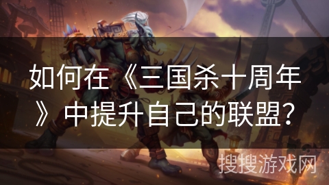 如何在《三国杀十周年》中提升自己的联盟? 如何在《三国杀十周年》中提升自己的联盟?