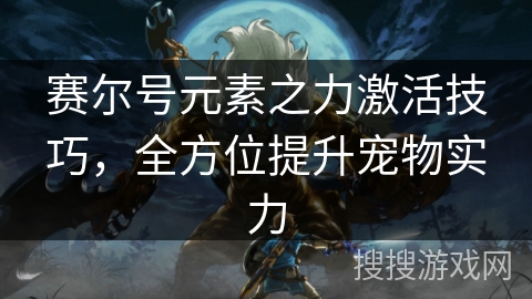 赛尔号元素之力激活技巧，全方位提升宠物实力