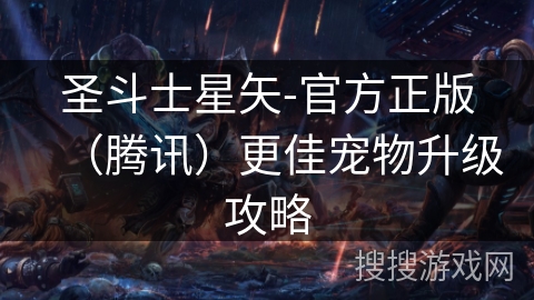 圣斗士星矢-官方正版（腾讯）更佳宠物升级攻略