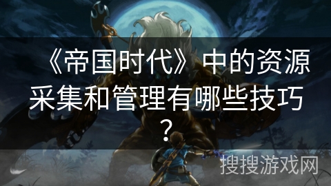 《帝国时代》中的资源采集和管理有哪些技巧？