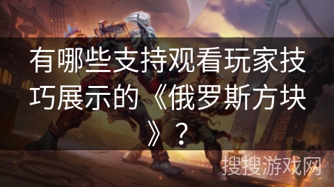 有哪些支持观看玩家技巧展示的《俄罗斯方块》？
