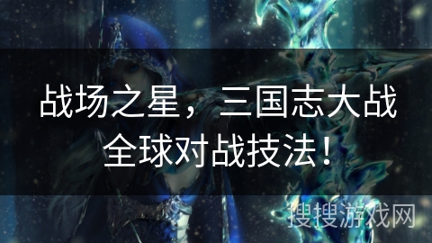战场之星,三国志大战全球对战技法! 战场之星,三国志大战全球对战技法!