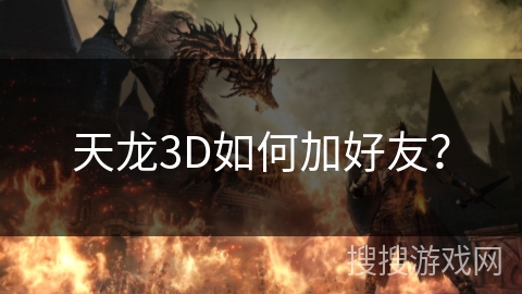 天龙3D如何加好友？