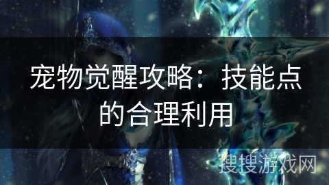 宠物觉醒攻略：技能点的合理利用
