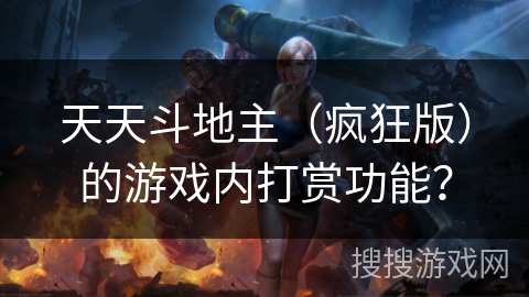 天天斗地主（疯狂版）的游戏内打赏功能？