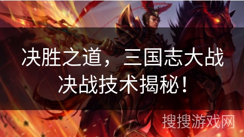 决胜之道，三国志大战决战技术揭秘！