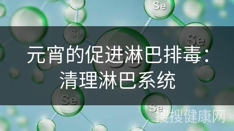 元宵的促进淋巴排毒：清理淋巴系统