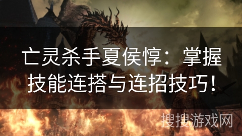 亡灵杀手夏侯惇：掌握技能连搭与连招技巧！