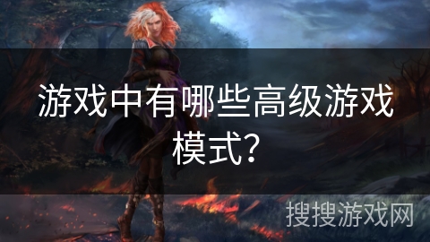 游戏中有哪些高级游戏模式？
