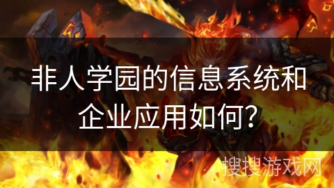 非人学园的信息系统和企业应用如何？