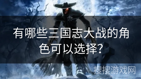 有哪些三国志大战的角色可以选择？